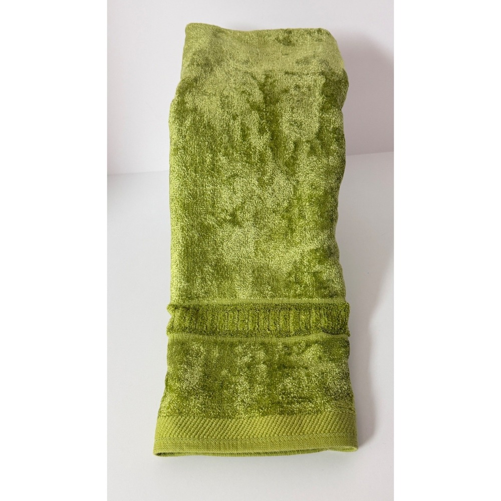 Vintage‎ Cannon Royal Family Hand Towel Avocado Green MCM Cotton